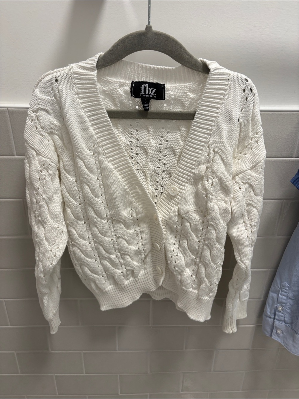 FBZ Kids Cardigan White Size Small